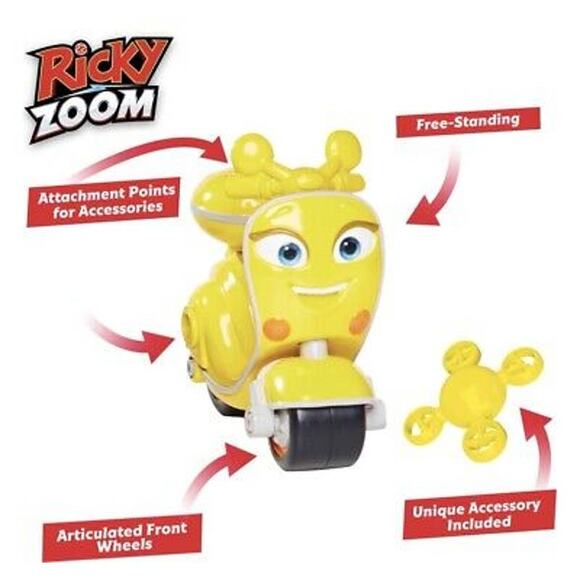 Ricky‎ Zoom: Scootio Whizzbang Toy Scooter-Yellow Toys New - Picture 3 of 3